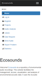 Mobile Screenshot of ecosounds.org