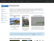 Tablet Screenshot of ecosounds.org